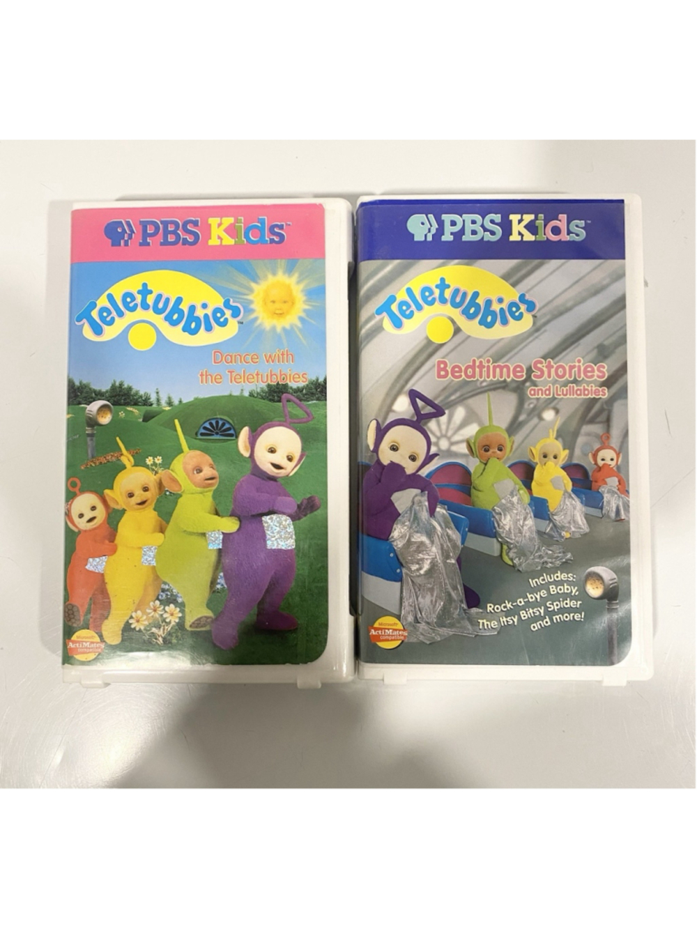Vintage Teletubbies VHS Lot PBS Kids Dance & Bedtime Stories Lullabies 1998 2000
